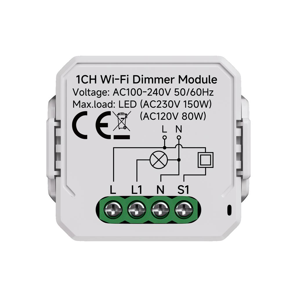 Tuya Smart WiFi Switch Module, Dimmer Switch for Smart Home Light Control, Circuit Breaker Relay