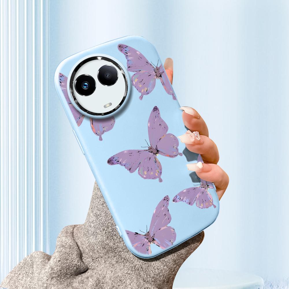 

Сплошной цвет с серебряным краем линзы, жирный корпус, мягкий ТПУ, жидкий силиконовый чехол, противоударный чехол для телефона для OPPO Reno Realme OnePlus Realme C2 2020 синий