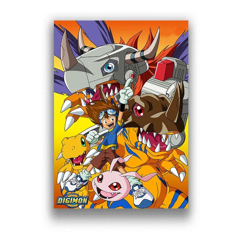 Japan Anime Digimon Adventure Tri Comic Filmdruck Kunst Leinwand Poster Für Wohnzimmer Dekoration Heim Wanddeko Bild