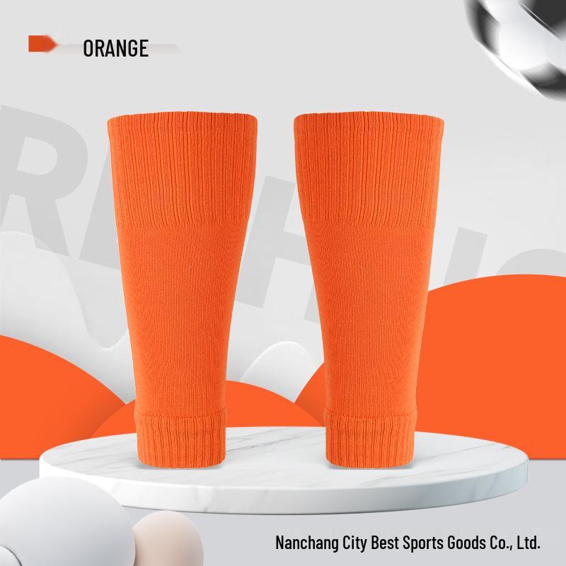 

Men s High-Elastic Shin Guard Sock Cover - Compression Calf Sock for Sports, Children s Option Available Adult One Size 36-44 оранжевый
