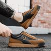 Round Toe Sole Shoes Sneakers Fashionable New Large Size Men's Sports Shoes Comfortable Breathable Lace-up Casual Shoes