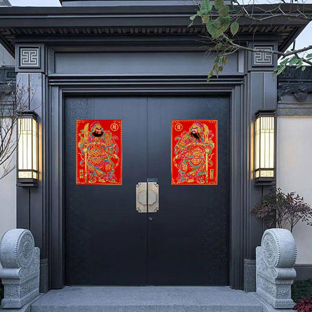 Large Size New Year Velvet Door Decorations Bright and Durable Adds Auspicious Atmosphere for Home or Office