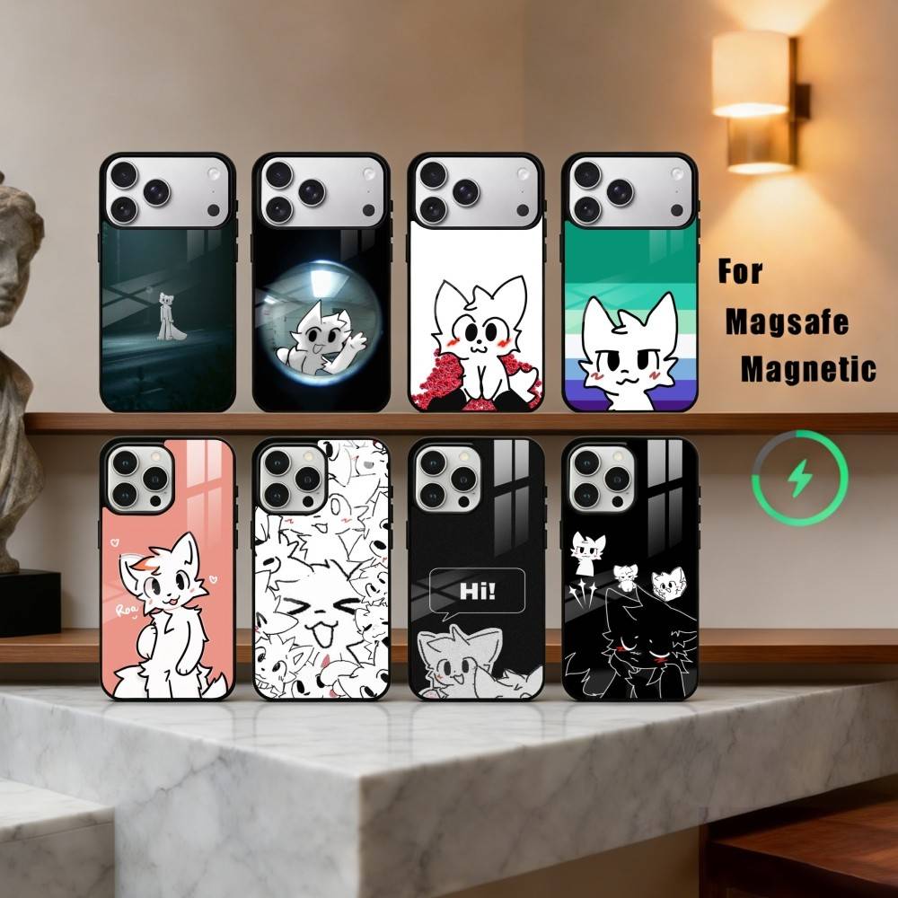1PC C-Cute B-Boykisser -R Phone Case For iPhone17,16,15,14,13,12,11 Plus,Pro Max Magnetic For Magsafe Wireless Charging