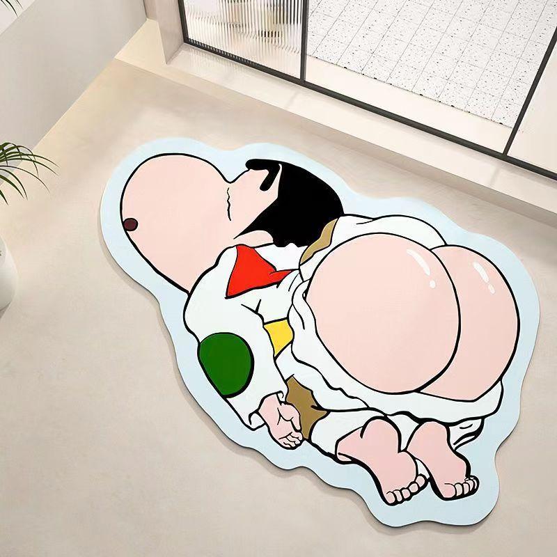 

Special shaped Diatom Mud Water Moisture-wicking Floor Rug Bathroom Nice Floor Mat Entrance Door Mat Restroom Foot Mat 50 * 80Cm