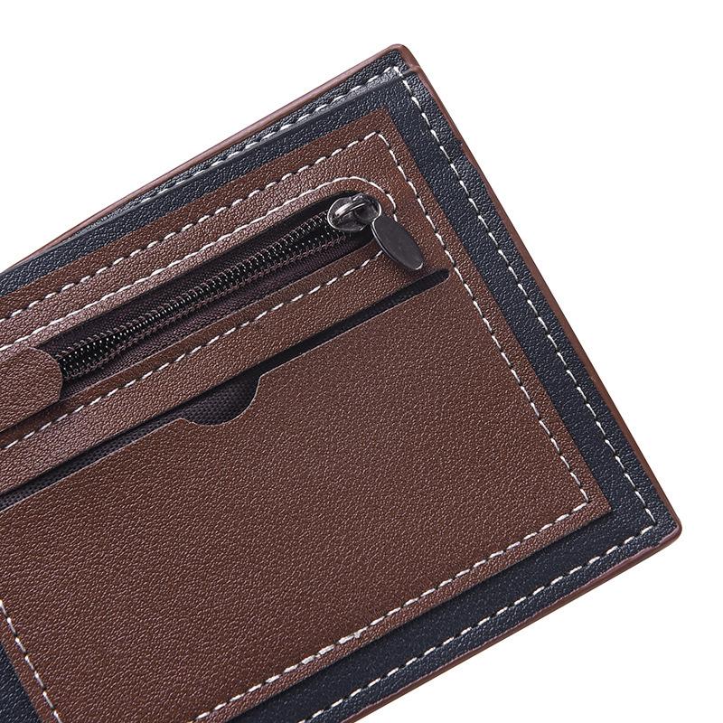 Men’s PU Leather Bifold Wallet Slim Card Holder Multi Card Slots Cash Pocket Business Wallet Vintage Minimalist Purse