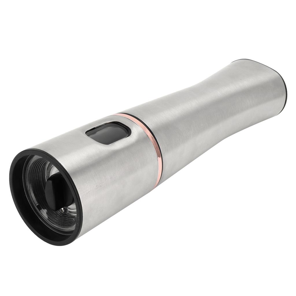 Salz- und Pfeffermühlen Edelstahlkörper Acryl Keramisches Mahlwerk Einstellbar Batterie