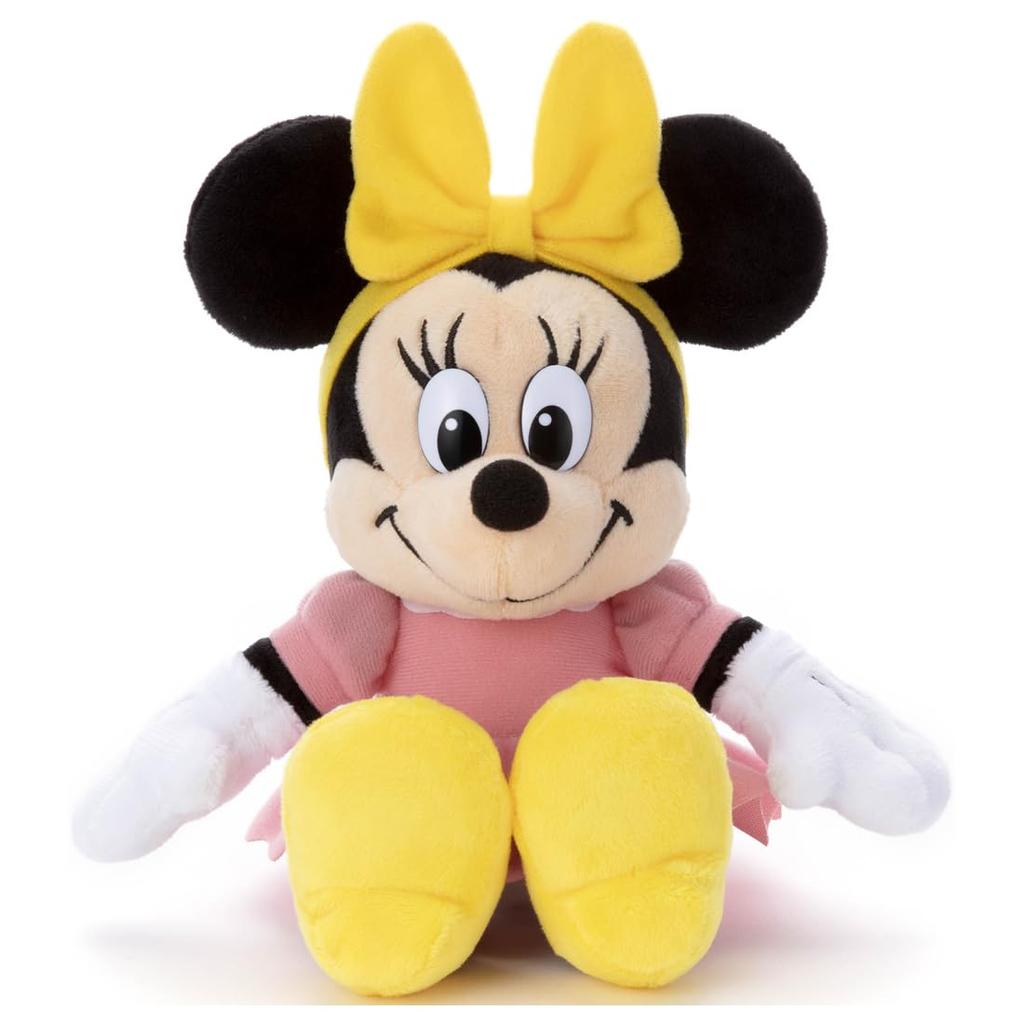 Takara Tomy Arts Disney Character Disney100 Mickey Classics Plush Toy S Minnie Mouse Plush Toy, Approximately 23cm Tall