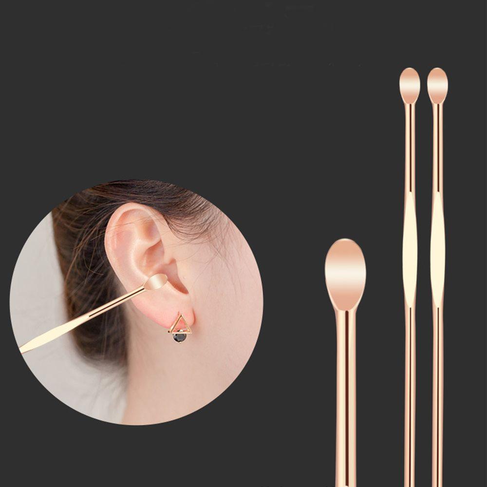 Health Care Earwax Remover Ear Spoon Ear Pick Ear Cleaner Ear Curette Kit Ear Care Tools