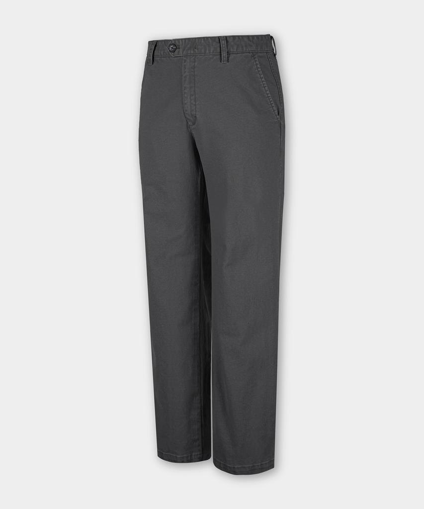 BIRBANTE Garment-Washed Spandex Chino Pants - Gray