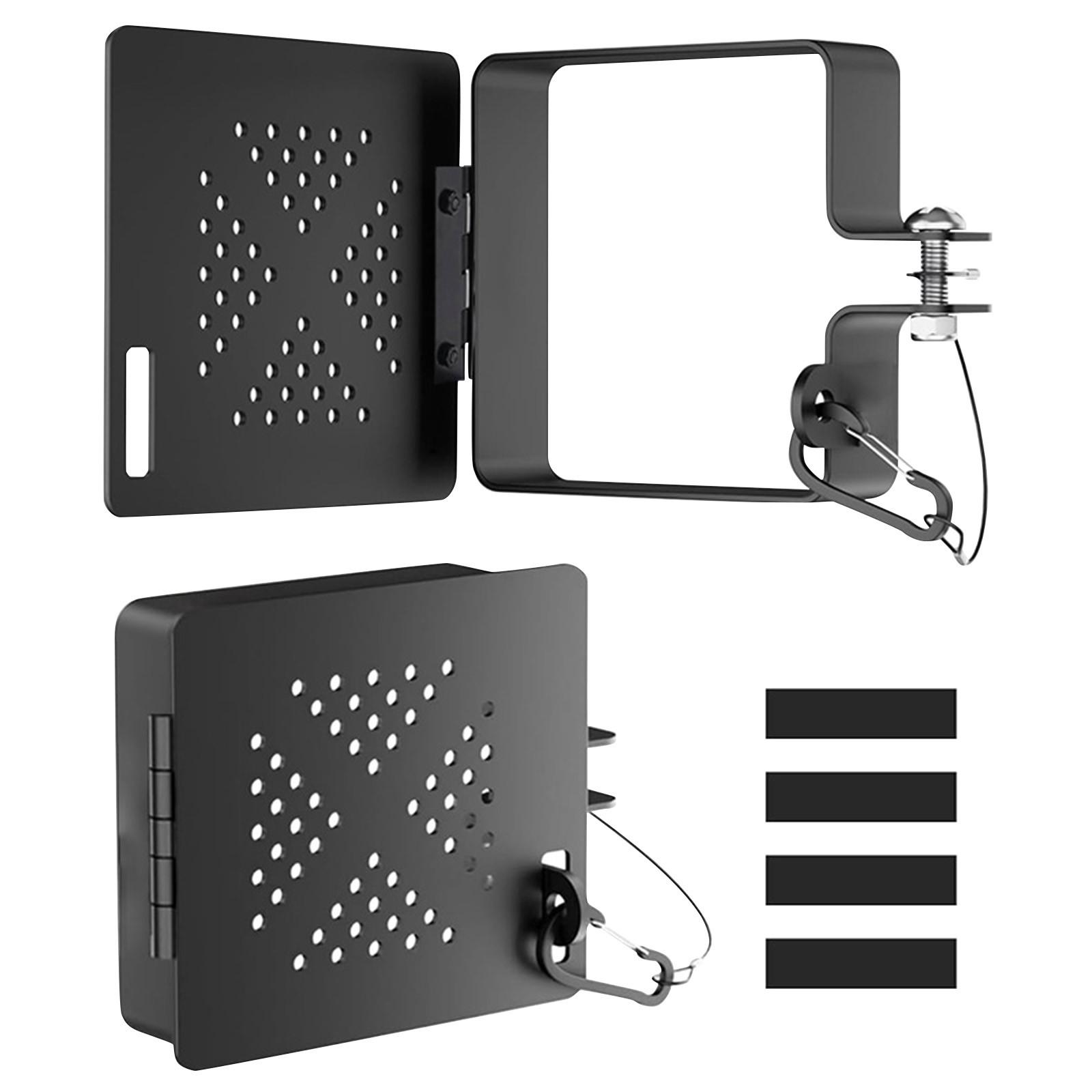 

Aluminum RV Bumper End Cap For 4x4 Inch Square Bumper Plug With Vent Holes, Simplified Camper Sewer Hose Storage Protective Cover With Hinged Door One Size