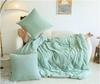 Grace Waffle Milk Velvet 2-in-1 Pillow Quilt