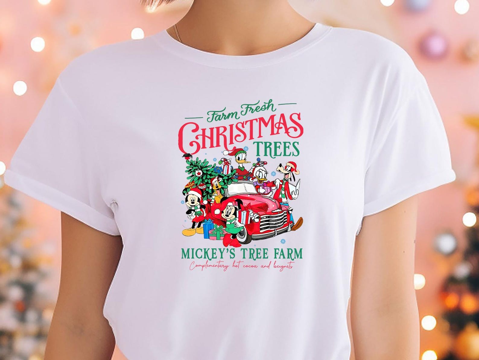 Fresh Farm Shirt, Mickey and Friends Christmas Tee, Christmas Tshirt, Christmas Trees, Mickey s Tree Farm, Disneyland Tour, Family Vacation 2XL