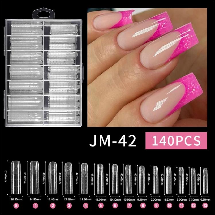 Premium Artificial hoofs 140 Pieces Set With sparkling Finish Ready For Polish Storage Box