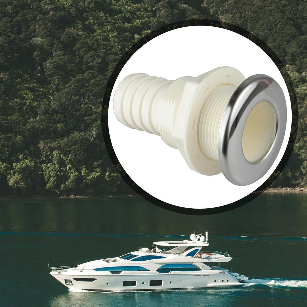 Through-hull Fitting, Deck Drain, Overflow Connection, Suitable for Bilge