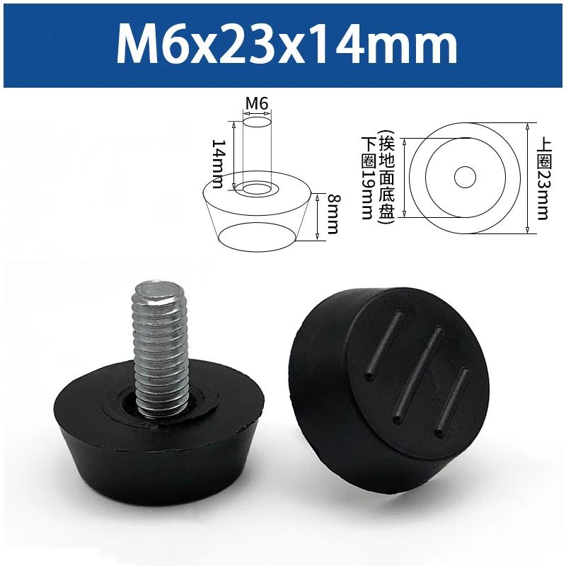 M6M8 Plastic Adjustable Foot Furniture Tables and Chairs Screw Foot Mats Cabinets Sofas Height Increasing Universal Support Pads