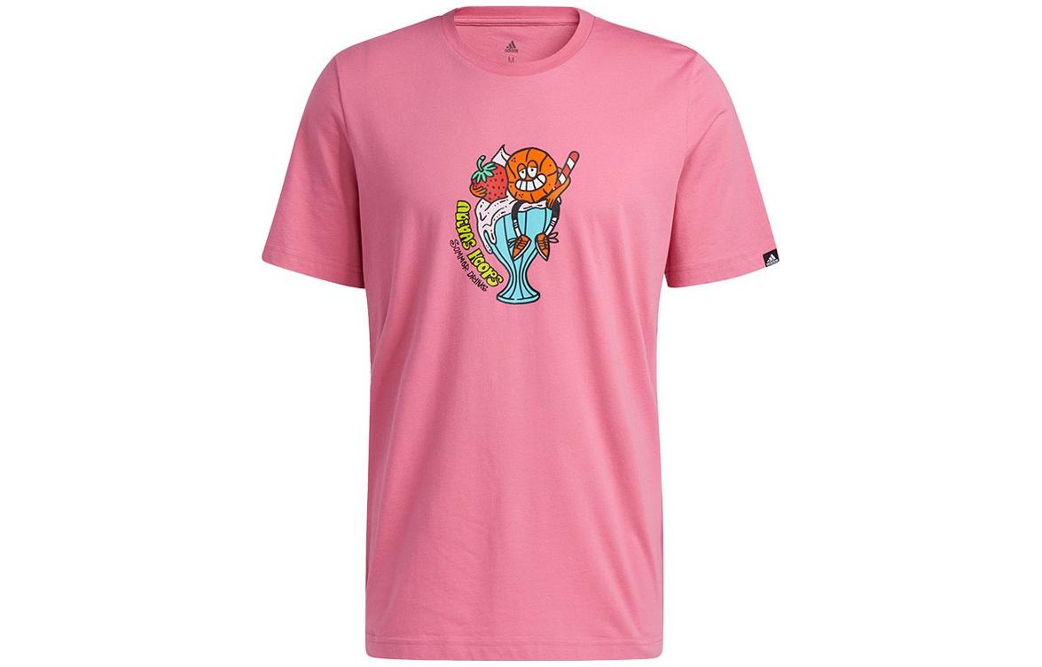 Adidas Set in Sleeve T Shirt Men s Pink HB5482 XXXL