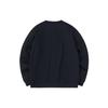 Anta Solid Color Round Neck Pullover Fleece Sweatshirt Men Sweatshirt Black 952348714-4