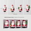 New Arrival Fashion Glass Christmas Ornaments Santa Snowman Pendant for Xmas Tree Deco Perfect Christmas Gift