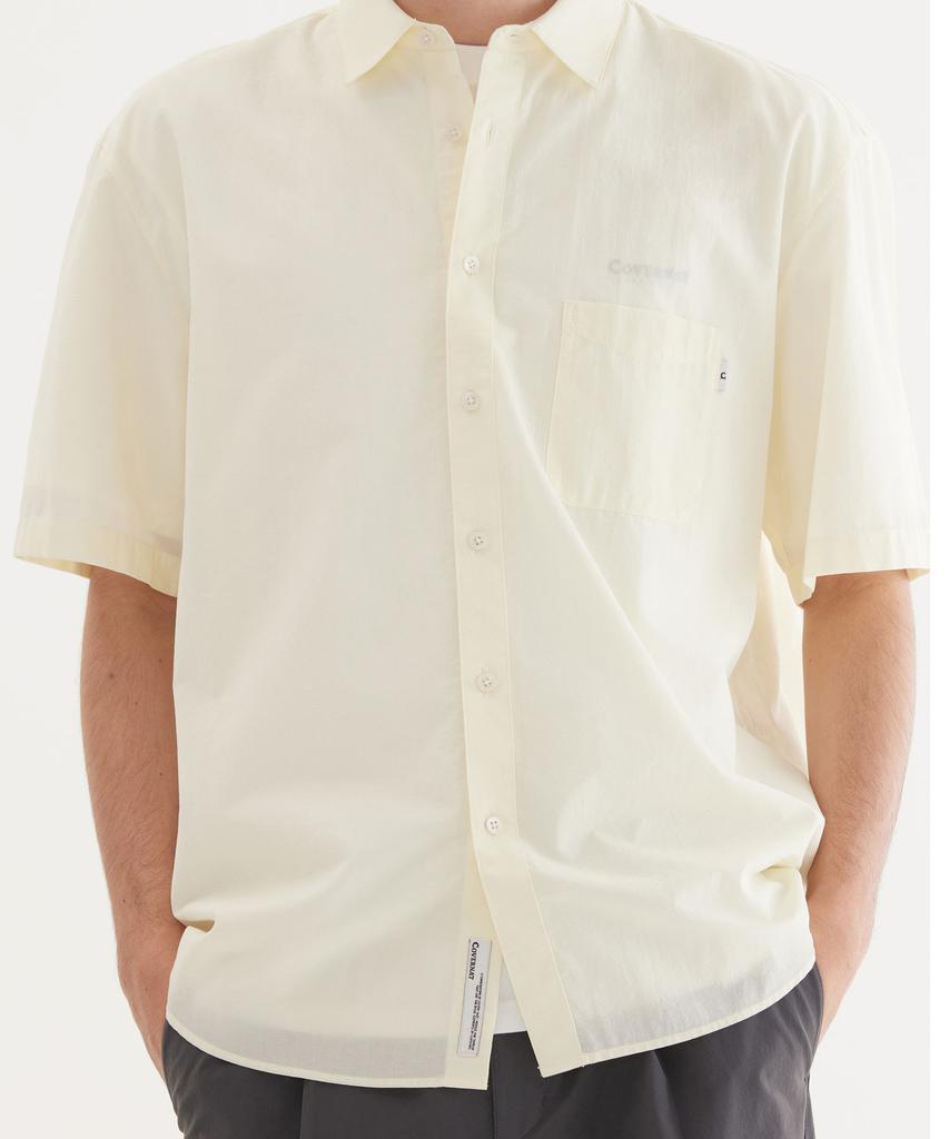 COVERNAT Tissue Modification Half Shirt Lemon
