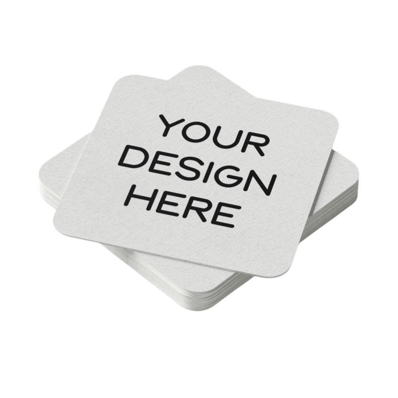 Personalized Custom Environmentally Friendly Paper Absorbent Paper Pulp Board Bar  Best Man Gift Wedding Beer