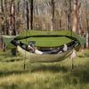 Lightweight Portable 4 in 1 Hammock Tent with Rain Tarp and Mosquito Net for Hiking Jungle Outdoor in Blue