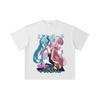 260 GSM Double Yarn 32 Count 100% Cotton Bocchi The Rock V3 Miku Bocchi Print Unisex Heavy Cotton T Shirt