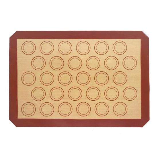 Yousheng 0.4mm Silicone Baking Mat with Fiberglass Non-Stick Oven Liner Heat Resistant Reusable Pad for Baking Cookies Pastries Dishwasher Safe Tool