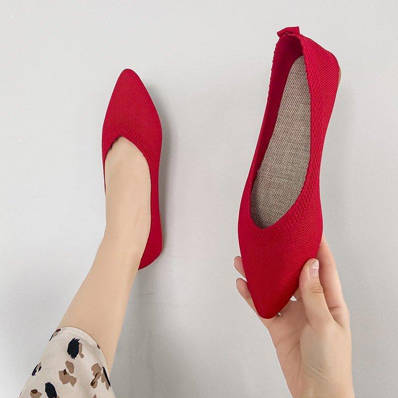 Fashion Korean Shoes Women's Moccasins Casual Female Sneakers Pointed Toe Shallow Mouth Slip-on Flats Soft Autumn 2025 Summer New Comfor