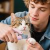 Coupe-ongles pour chat Coupe-ongles silencieux pour animaux de compagnie Avec lumière LED Protection de sécurité Ergonomique Accessoires de toilettage pour animaux de compagnie Pour petits, moyens, grands