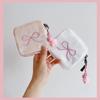 Portable Cute Zero Wallet Bowknot Cosmetic Bag Multifunctional Sanitary Napkin Storage Bag  Women