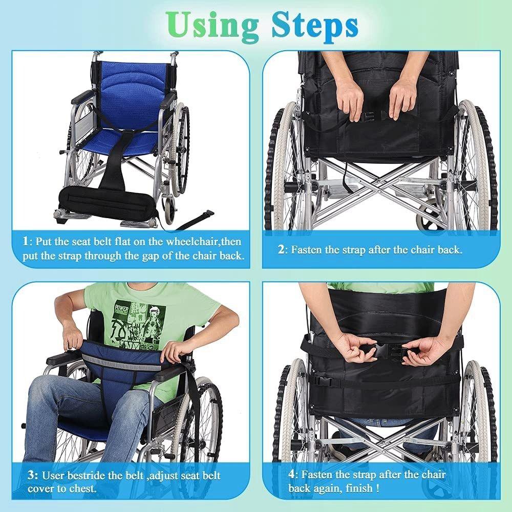 Prevent Tilting or Falling Wheelchair Safety Belt Wheelchair Seat Fixing Belt  Patients Cares