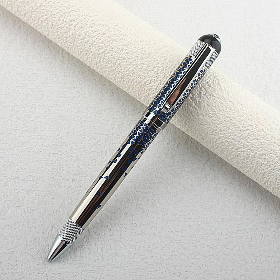 

Luxury Mesh Carving Metal Ballpoint Pens School Business Office Signature Roller Pen Writing Student Stationery Supplies