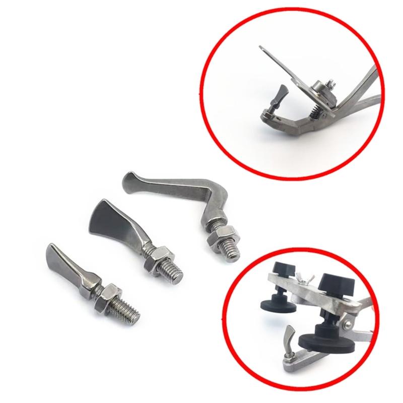 3Pcs Replacement Steel Support Head Automotive Dent Repairing Slide Bar Clamp Pliers Head Horn Pliers Head