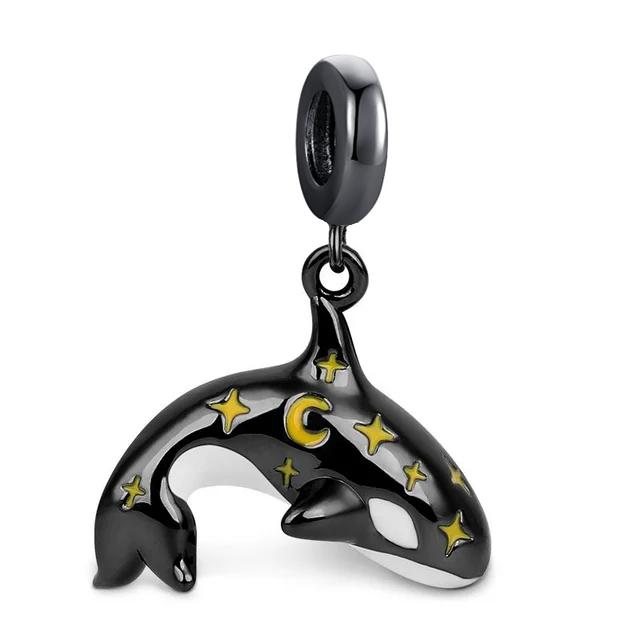 S Black Animal Pendant Series Gothic Skeleton Cat Women'S Jewelry Suitable For Diy Bracelets Necklaces Accessories