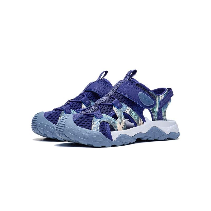 Li Ning Youth  Childrens Trekking 1.5 Sports Trend Rebound Wear-Resistant Lightweight Non-Slip Sandals Kids sandals Purple Blue Gray YKUT016-1