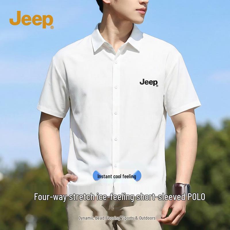 JEEP Men s Summer Ice-Feel Short Sleeve Shirt