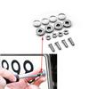 1 Set Chrome Anti-Theft Screws Car License Plate Bolt Frame Screws