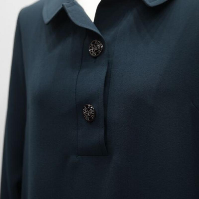 Shiz Madam Blazer Dress With Antiqued Buttons N2698