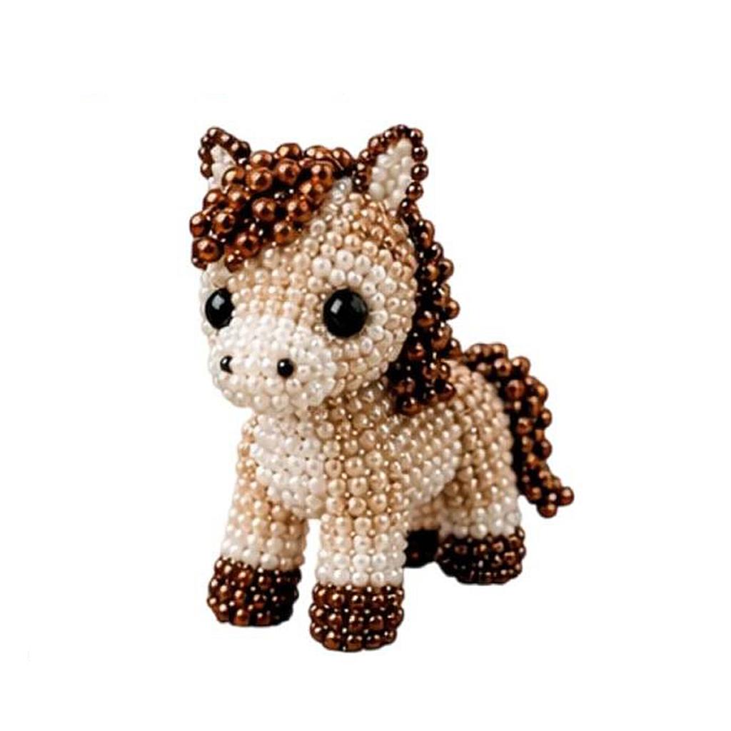 Cute Bead Embroidery Kit with Colorful Beads & Instructions Handmade Jewelry Art Beaded Kit Multi-Purpose for Adults Beginners