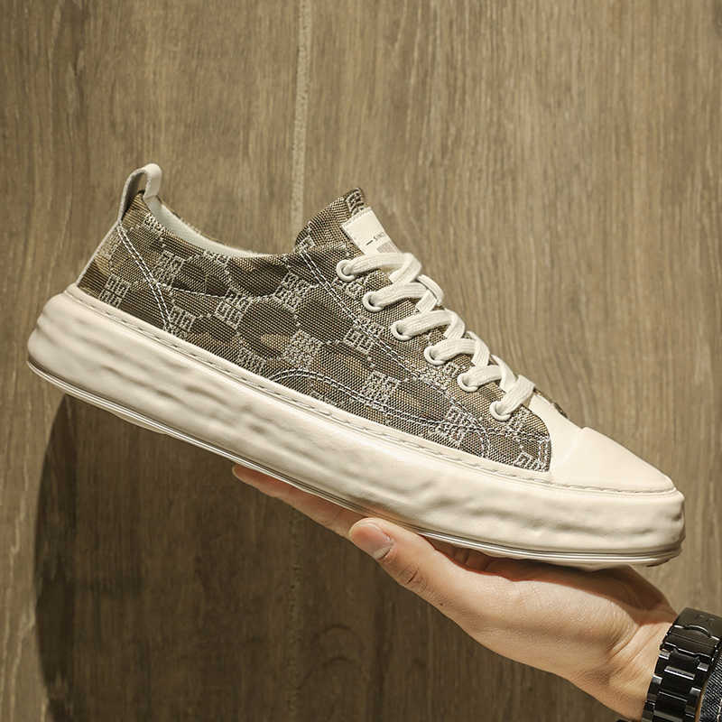 Fashion Anti-slip Outdoor Men's Sapatenes Vulcanize Raning Sports Shoes For Men Khaki Men's Sneakers Tenks Tene Trainners Obuv Lux