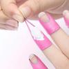 3 Pack Stripping Tape Anti-splash Protection Nails Creative U-shaped Fingerprint Stickers Finger Skin Protection Nail Polish Stickers