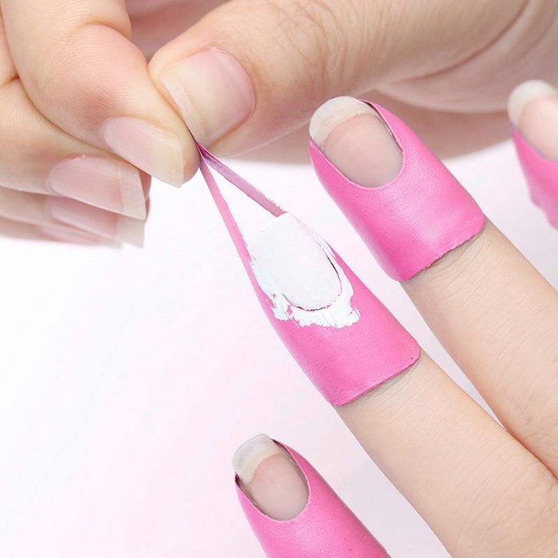 3 Pack Stripping Tape Anti-splash Protection Nails Creative U-shaped Fingerprint Stickers Finger Skin Protection Nail Polish Stickers