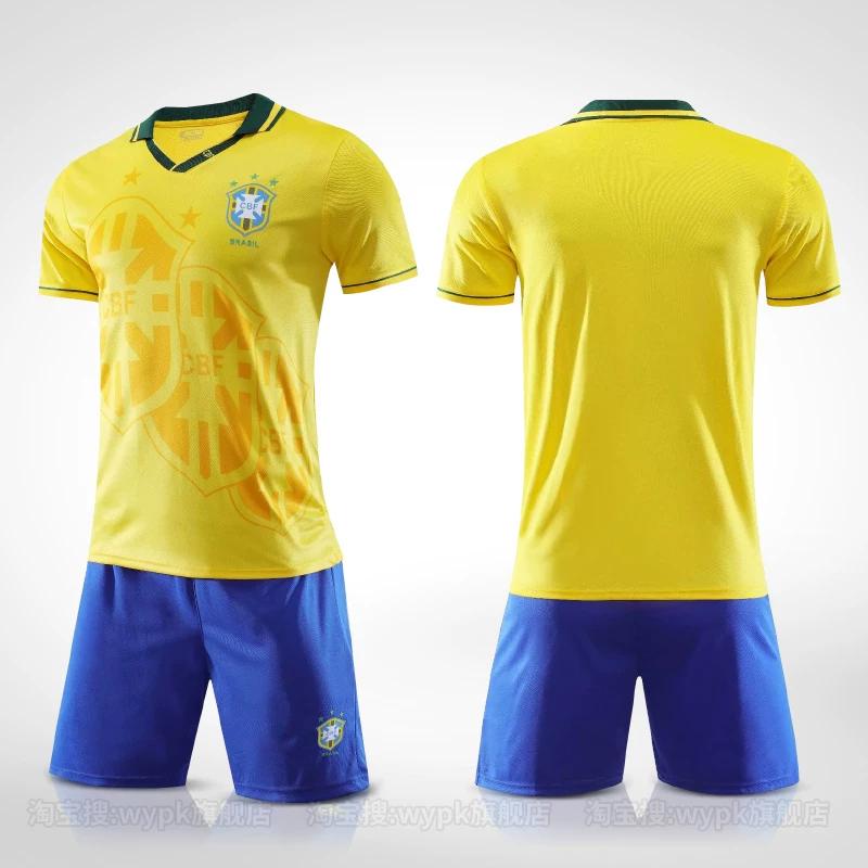 1994 Brazil Home Jersey with Team Badge L