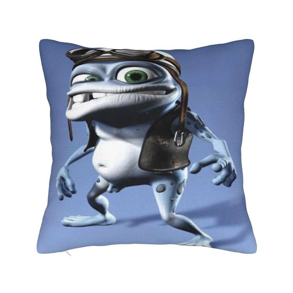 Federa Cartone Animato Crazy Frog Accessori Copricuscino Stampato Copricuscino da Arredo Casa Quadrato Diverse Misure