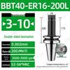 CNC-Hochgeschwindigkeits-Doppelseitiger BBT30/40/50-ER20/25/32 Werkzeughalter mit Dynamischer Auswuchtung
