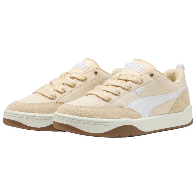 Puma Park Lifestyle Street Comfortable Versatile Shock Absorbing Lightweight Low Top Skate Shoes Unisex Sneakers Beige 397495-10