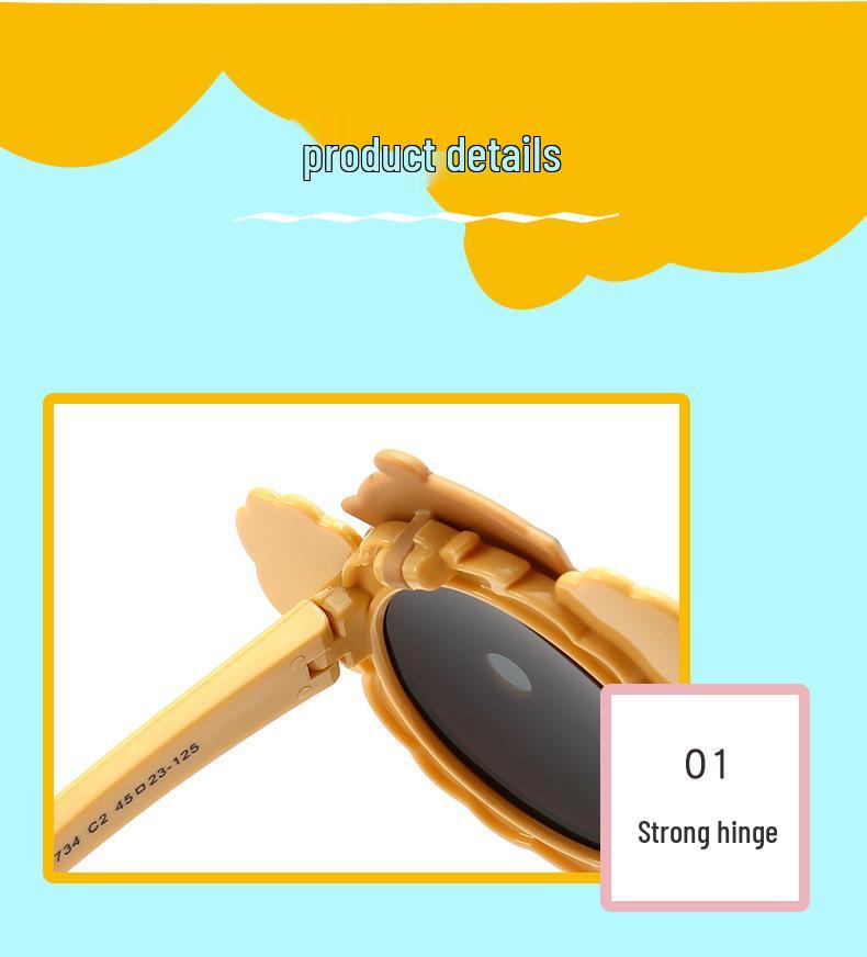 Children's Polarized Flip-Up Monkey Sunglasses with UV Protection