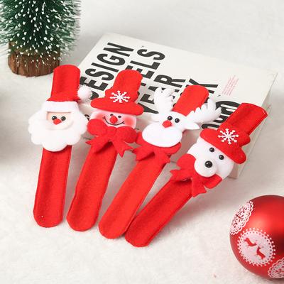 1 Adet Bronzlaştırıcı Noel Hediyeleri Noel Bileziği Yetişkin Çocuk Oyuncakları Noel Baba Kardan Adam Elk Patting Çemberi Pat Yüzük