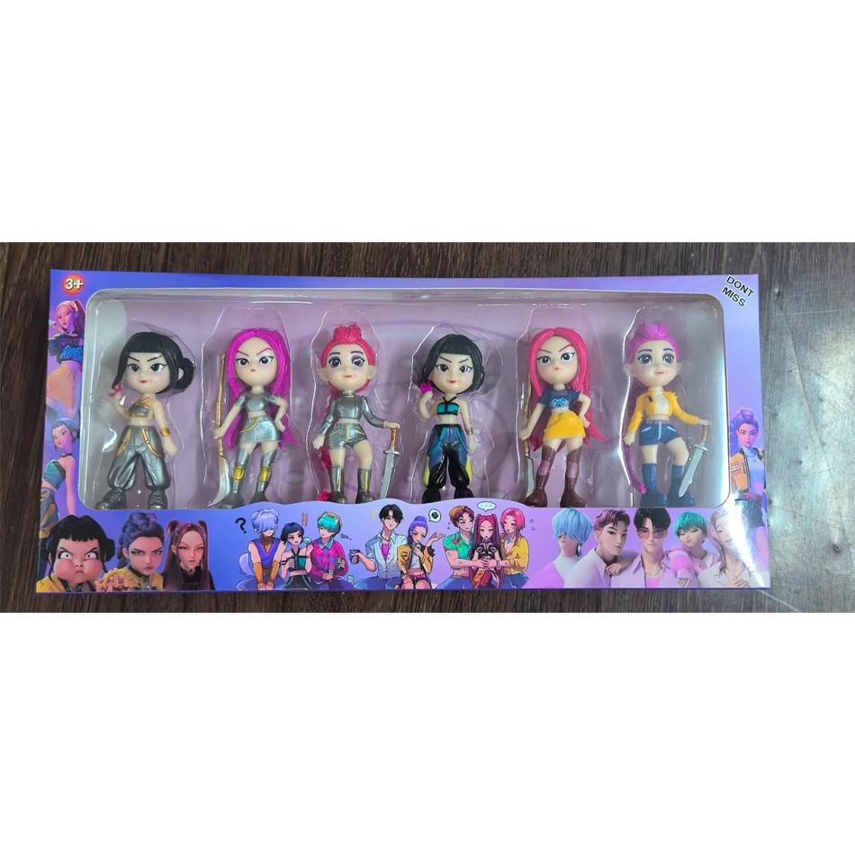 6pcs/set for kpop witch hunting group,Saja Boys,  Superstar Rumi PVC Action Figure Toy Anime Figurine Doll For Fans Gift