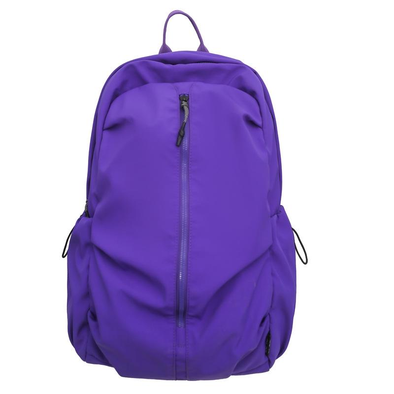 Versatile Japanese-Style Solid Color Backpack for School, Sports, and Travel